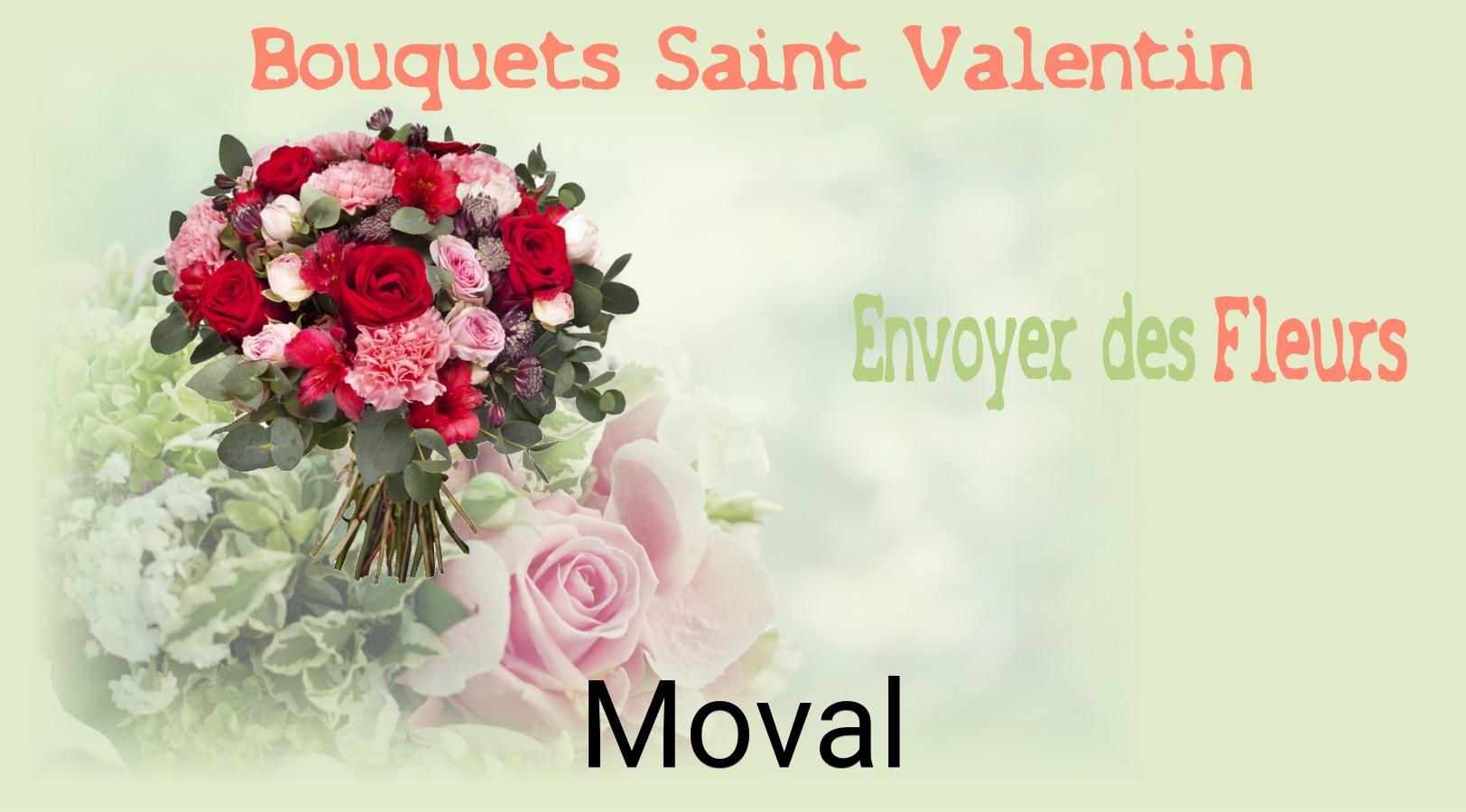 Roses de Saint-Valentin livrées à Moval